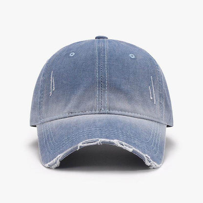 Distressed Washed Adjustable Baseball Cap for All Seasons