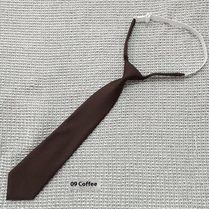 Solid Color Navy Blue Tie Men's Tie