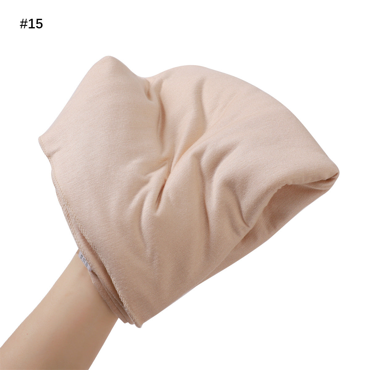 Solid-color Large-size Modal Sweatband Single-color Mercerized Cotton Turban Headscarf
