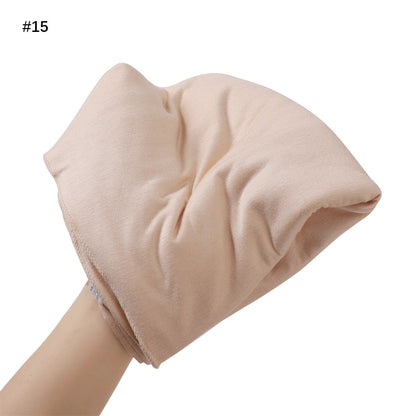 Solid-color Large-size Modal Sweatband Single-color Mercerized Cotton Turban Headscarf