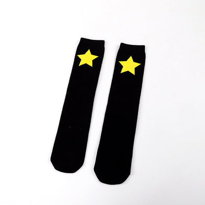 Five-pointed Star Middle Tube Children Over Knee Socks