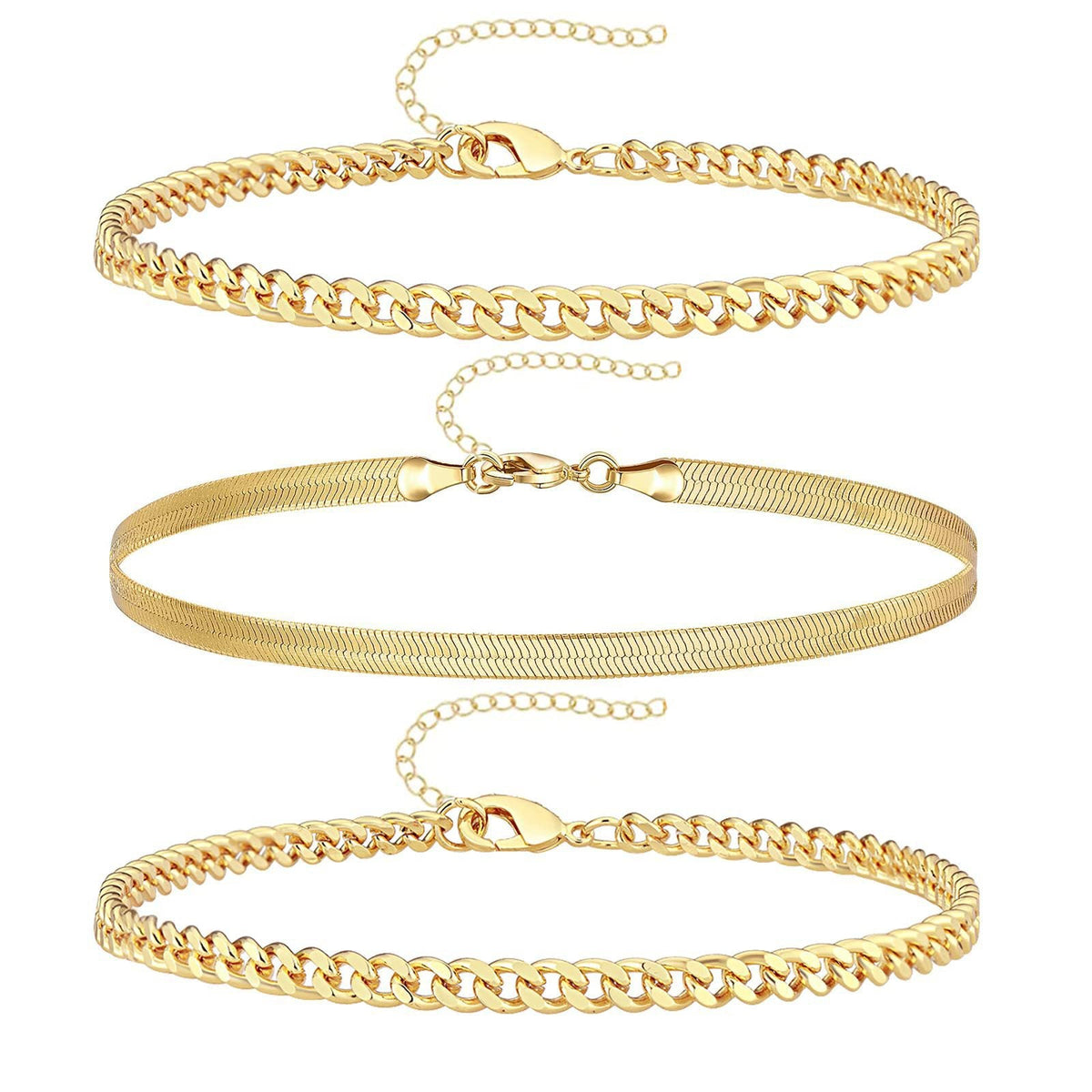 Multi-layer Light-luxury Bracelet Round-bead Chain Anklet
