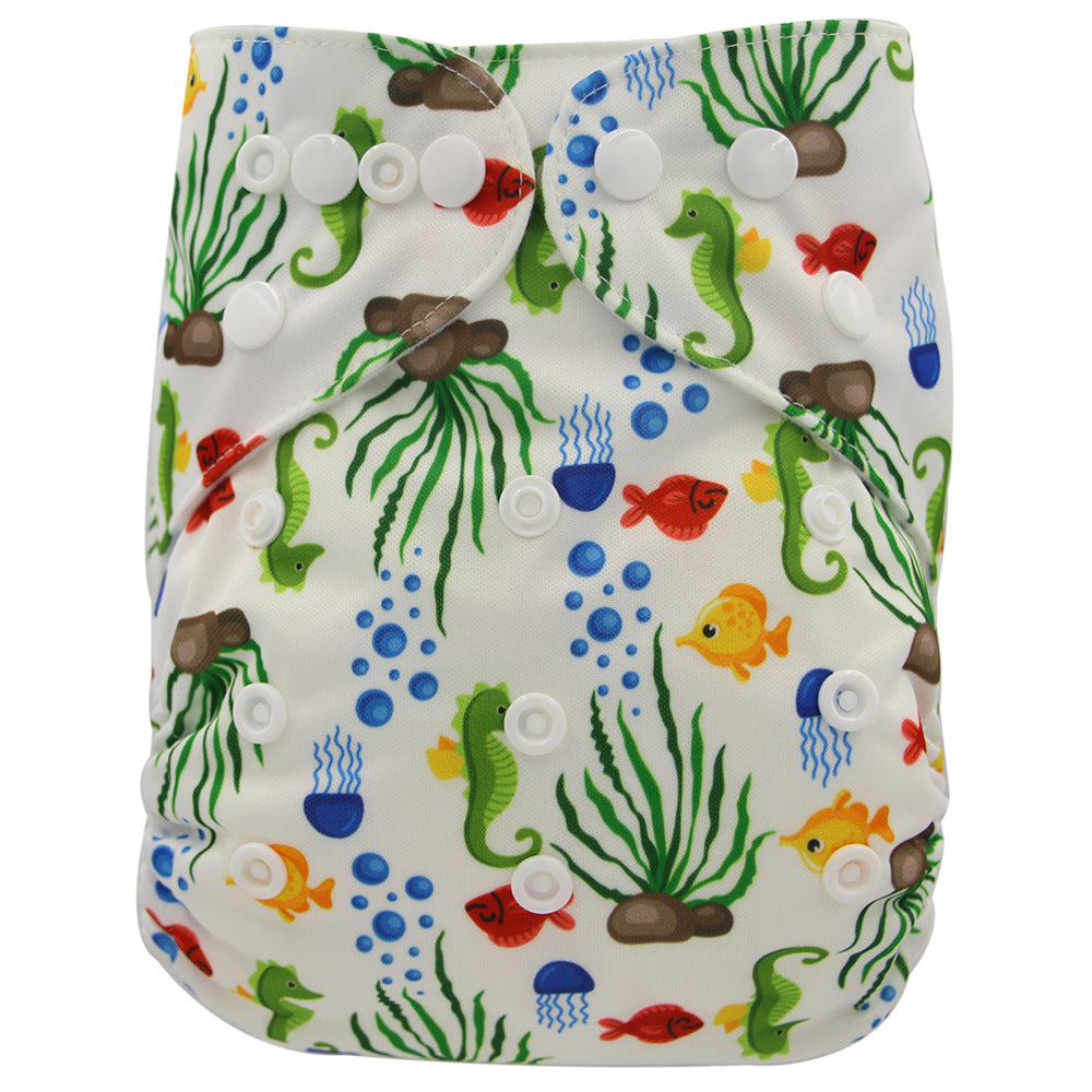 Washable Baby Cloth Diaper Breathable Diaper Pants 0-3 Years Old Baby Adjustable Diaper Leak-proof Diaper