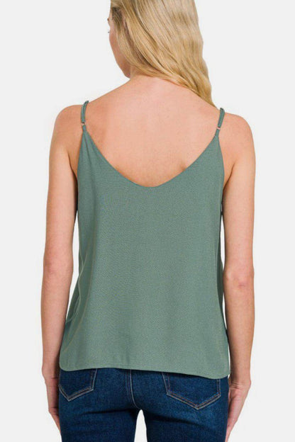 Zenana Two Layered Spaghetti Strap Cami for Women