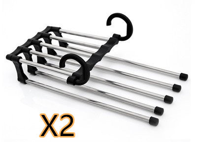 5 In 1 Multi-functional Stainless Steel Clothes Hangers