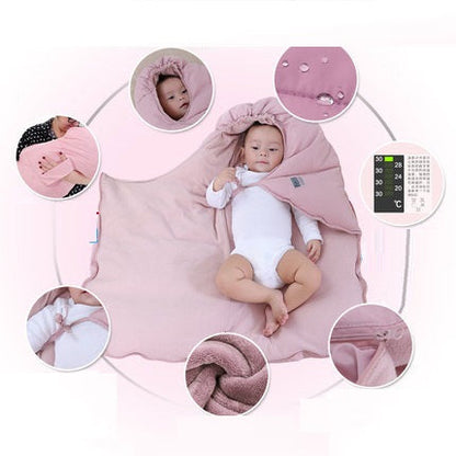 Warm And Kick-proof Padded Baby Sleeping Bag In Autumn And Winter