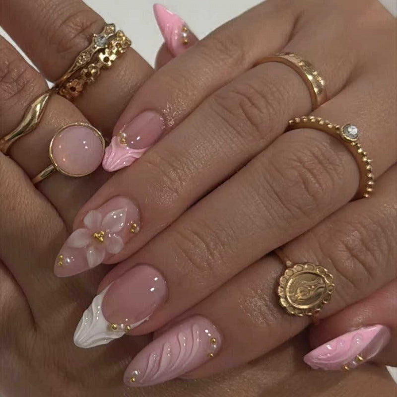 French Carved 3D Wearable Nails