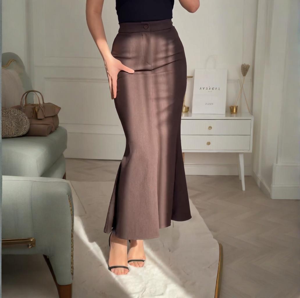 Womens Stylish Versatile Long Skirt