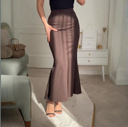 Womens Stylish Versatile Long Skirt