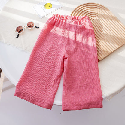 Girls' Wide-leg Pants Simple Anti-mosquito
