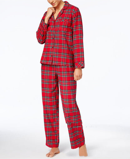 Parent Child Suit Red Plaid Print