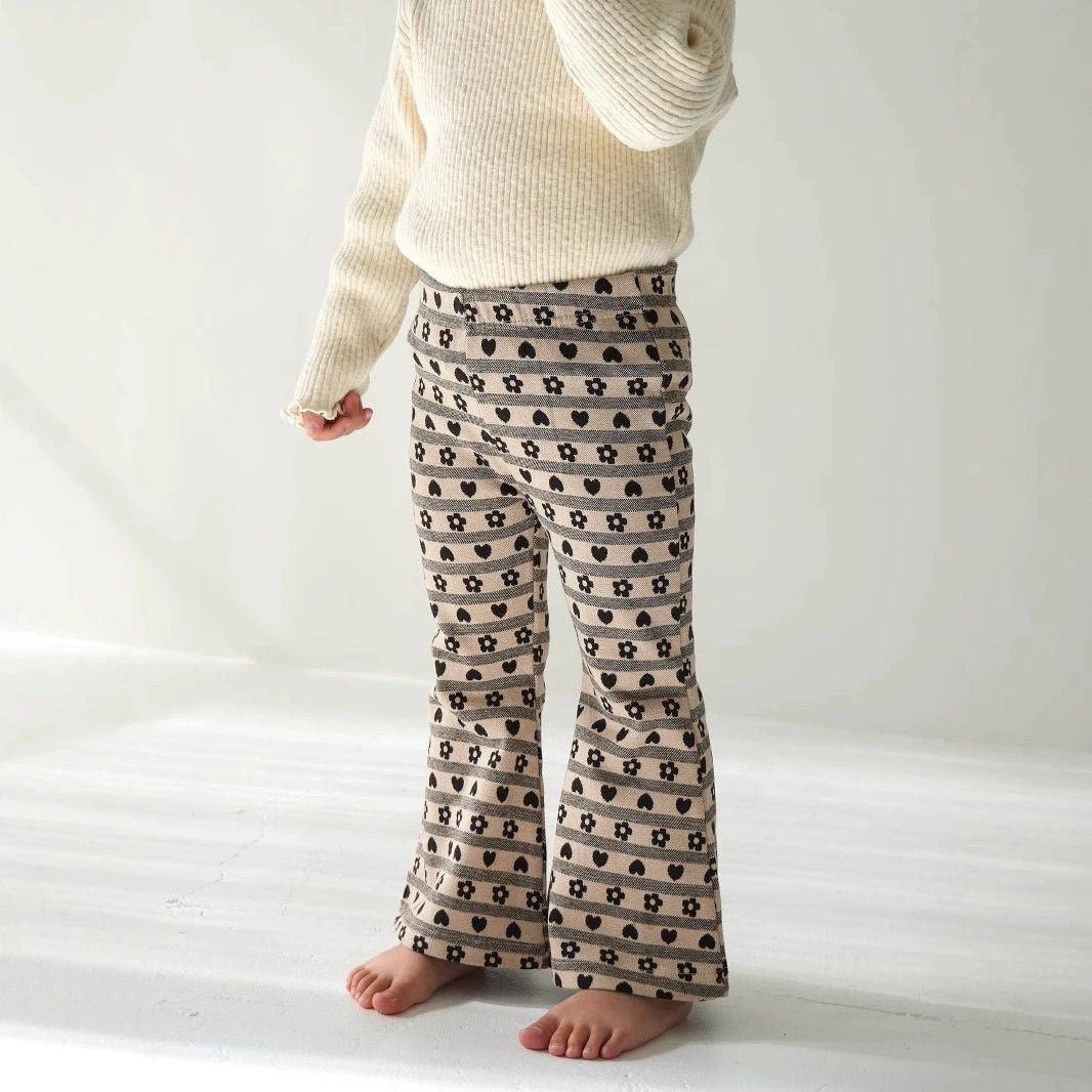 Printed Trendy Flared Pants For Kids