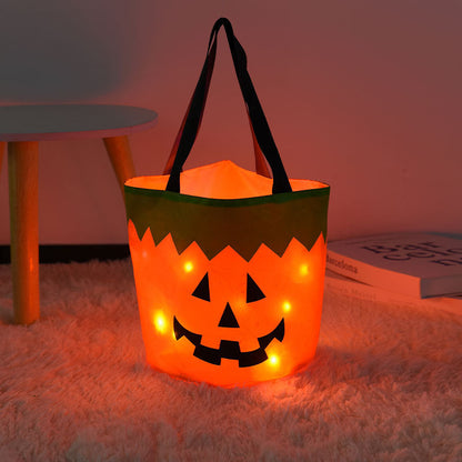 Multi-gear Luminous Halloween Basket Decorations Candy Bag