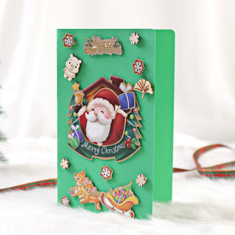 DIY Christmas Cartoon Greeting Card