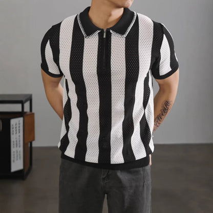 Lapel-collar Business Paul Men's Summer T-shirt For Men