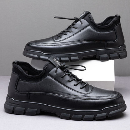 Business Formal Leather Shoes Black Casual Soft Upper