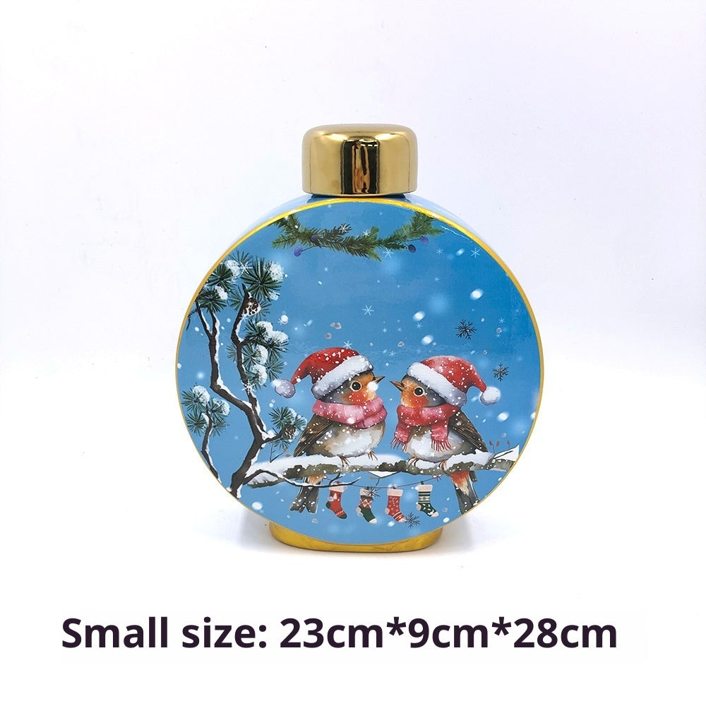 Christmas Decorations Ceramic Vase Ornaments