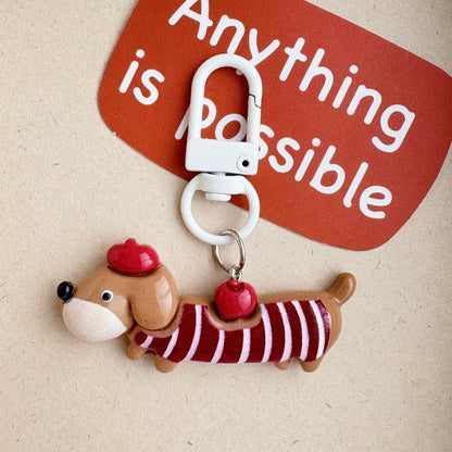 Dachshund Keychain Hair Accessory Part