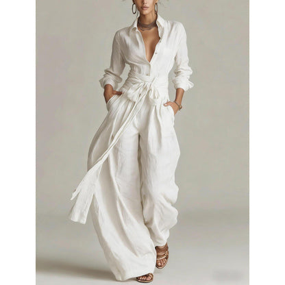 Loose-fitting High-waisted Wide-leg Jumpsuit