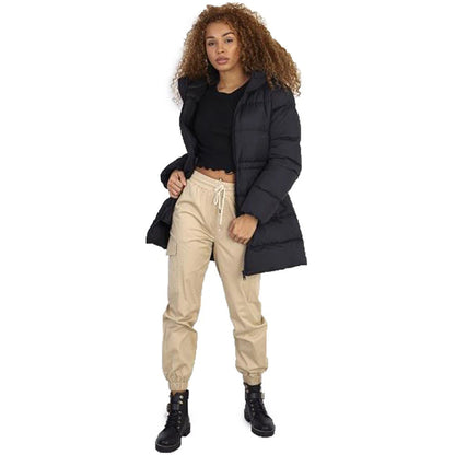 Thick Hooded Thigh Long Winter Warm-keeping Cotton Clothing Women