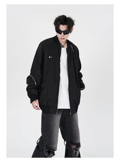 Multi-zipper Couple Workwear Jacket