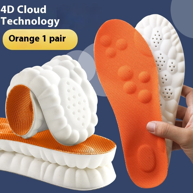 Insole No Tired Foot Arch Massage Sweat Absorbing And Deodorant Antibacterial