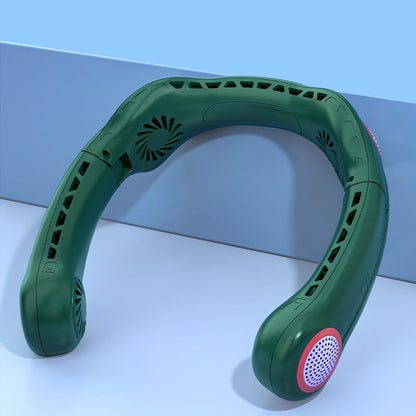 Portable Lazy New Quad-core Leaf-free Halter Fan