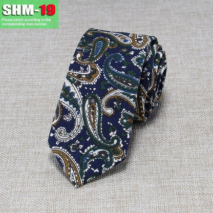 Narrow Casual Patterned Tie For Men