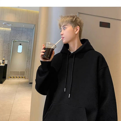 Men's Loose-fitting Pullover Hoodie