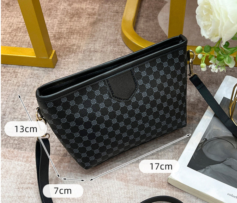 Contrast Color Crossbody Small Square Bag