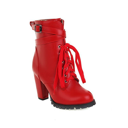 New Fallwinter Waterproof-platform Round-toe Minimalist Martens Boots