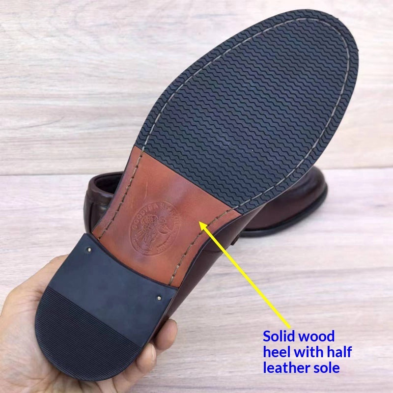 Handmade Men's Shoes, Breathable British-style Loafers, Casual