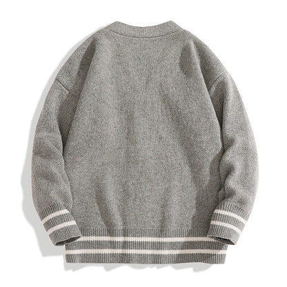 Mens Versatile Sweater Jacket For Teens