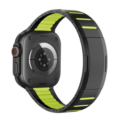 Watch Stainless Steel Band Sports Wristband Curved Two-tone