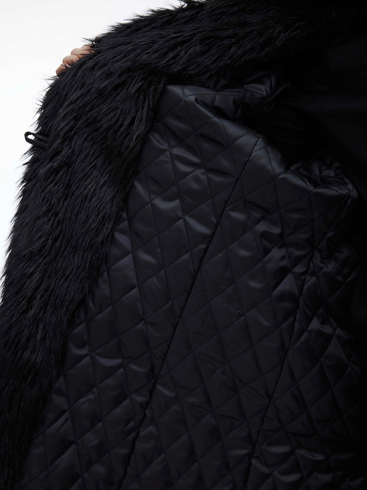 Mink-proof Fur Overcoat Coat Long Below The Knee Plush Trench Coat