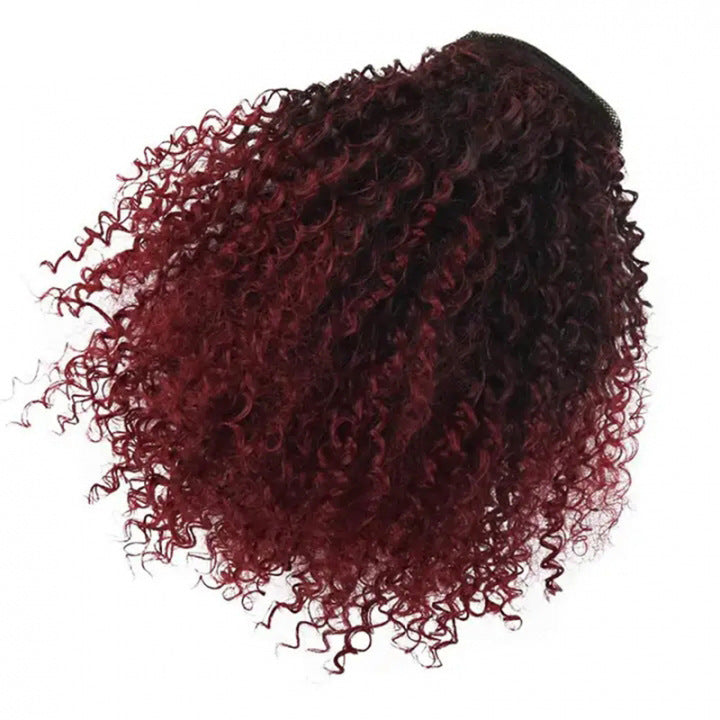 African Drawstring Small Curly Wig