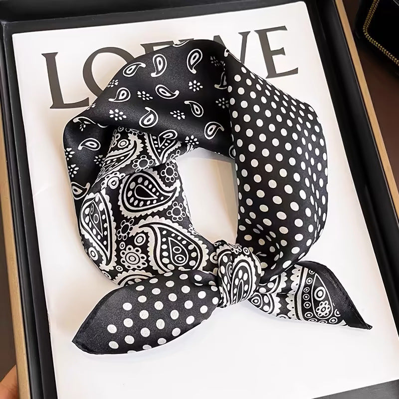 Square Scarf Womens Fashionable Small Neckerchief 70cm