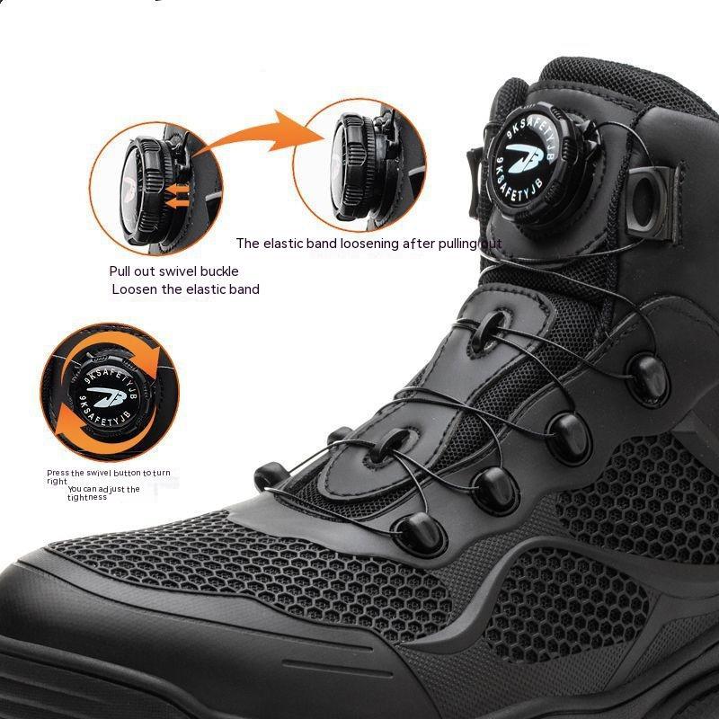 Men's Lightweight Safety Shoes - Anti-Smashing & Anti-Penetration