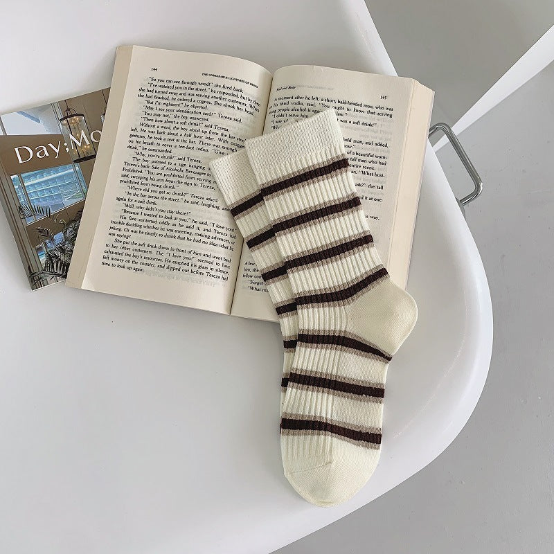 Embroidered Socks For Children With Double Stitches