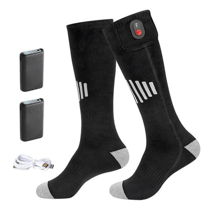 Electric Heating Pure Cotton Socks Skiing Casual Men And Women Warm-keeping Socks