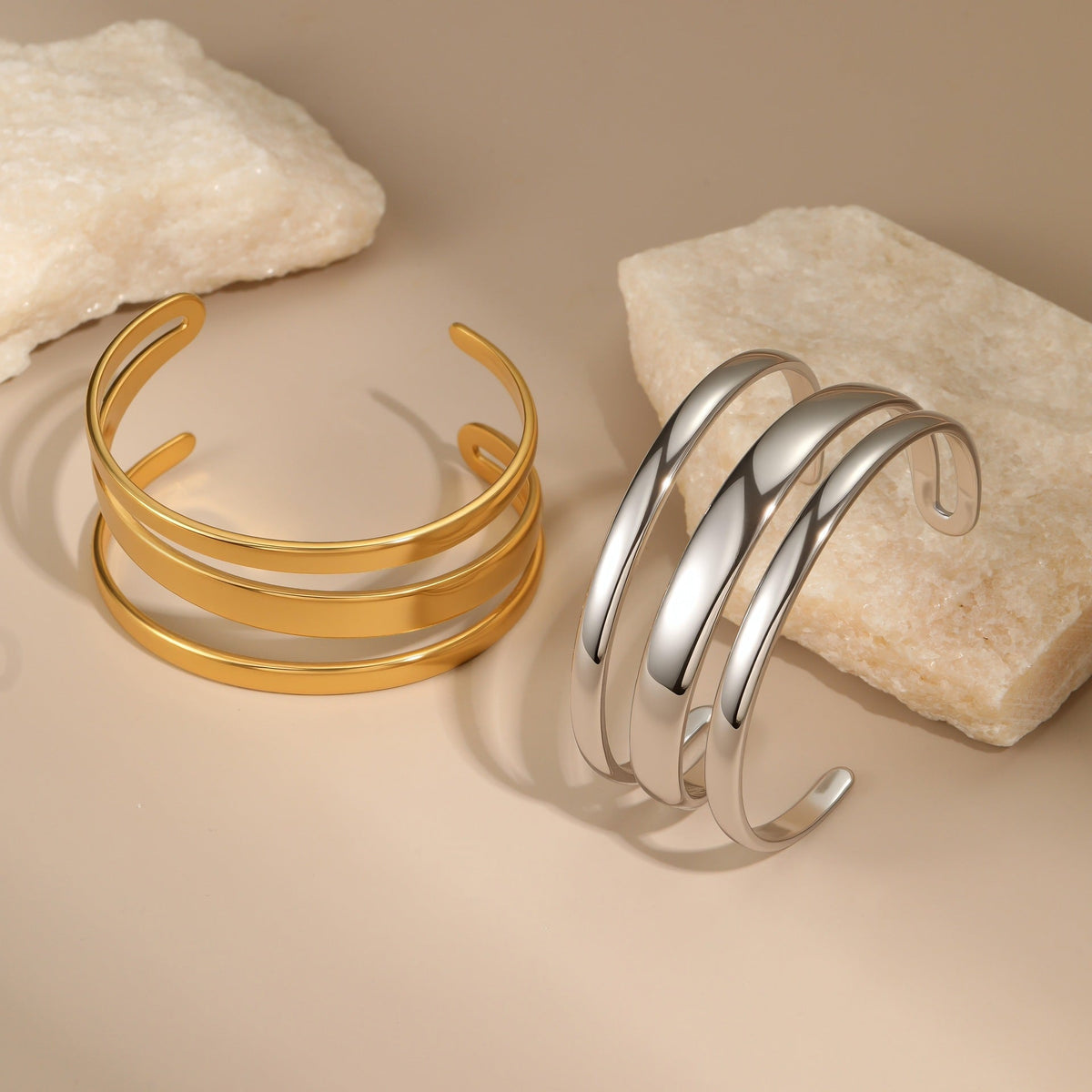 Stainless Steel Simple Opening Bracelet