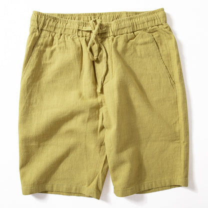 Men's Slim-fit Straight-leg Hemp Five-pocket Pants
