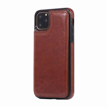 Crazy Horse Pattern Leather Double Buckle Bracket Holster