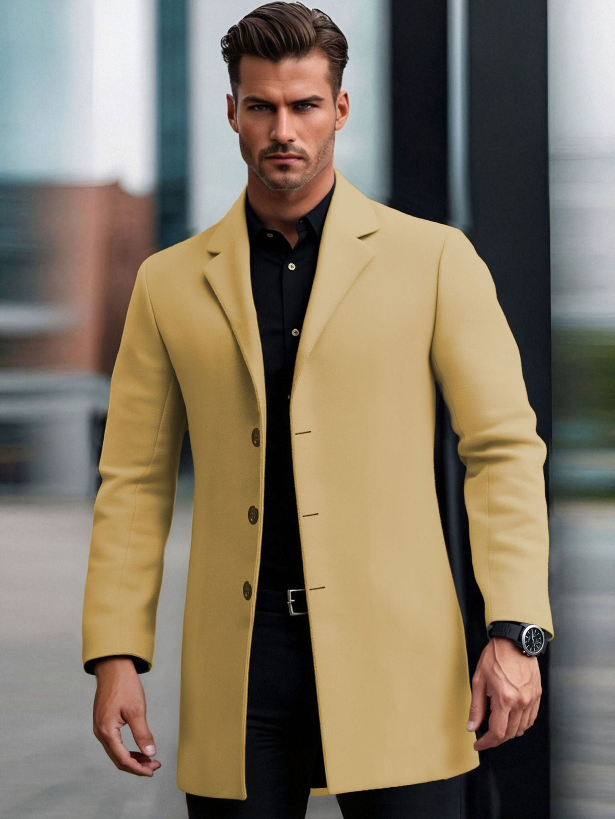 Lapel European And American Lapel Slim Coat