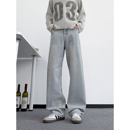 American-style Distressed Jeans For Men Versatile And Casual