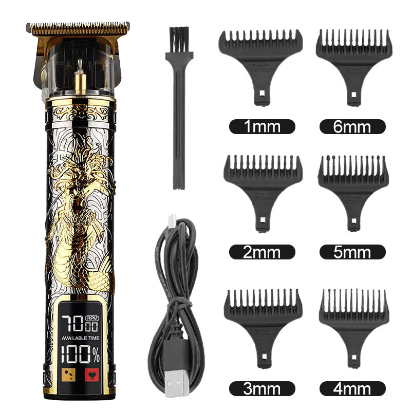 Hair Clipper Electric Electrical Hair Cutter Retro Oil Head Engraving