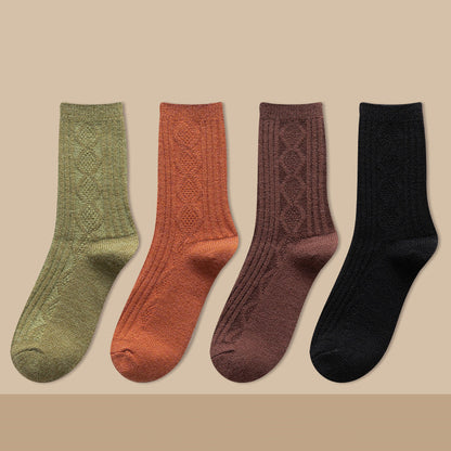 Thickened Cashmere Long Socks For Women Warm Pile
