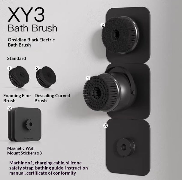 HandheldWall-Mount Dual-Use Electric Bath Brush Shower Brush
