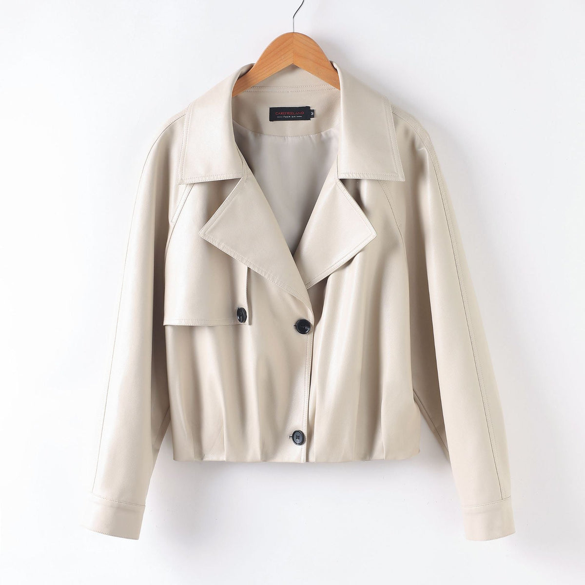 Korean-style Short Leather Jacket For Women