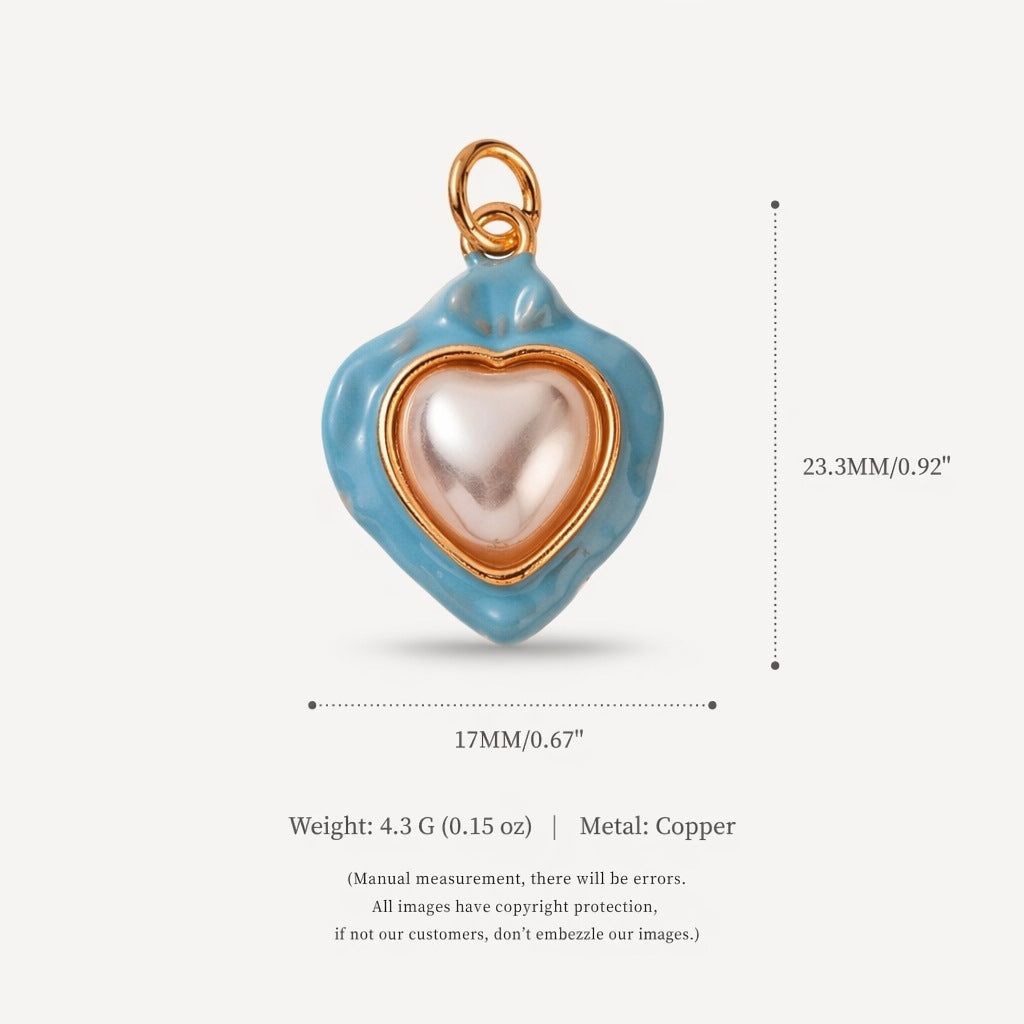 Loving-heart Pendant Shell And Boweveryday Accessories